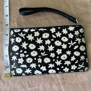 Coach Black and White Wristlet